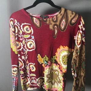 ETRO Milano size 44  multi-color sweater
